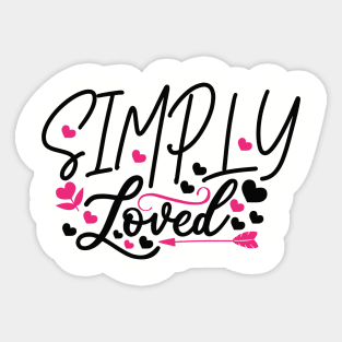 Simply Loved Sticker